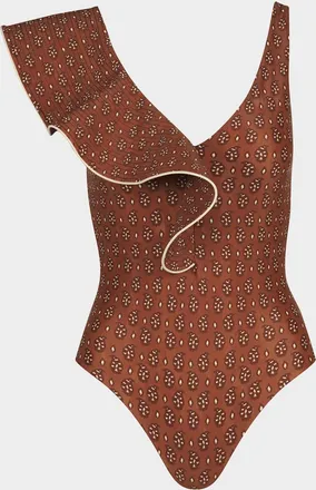 Johanna Ortiz Boleros Ruffle One-Piece Swimsuit