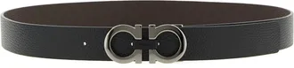 Ferragamo Gancini Cinture Nero-Uomo