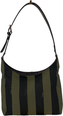 Fendi Fendi Vintage stoffen schoudertas Pequin