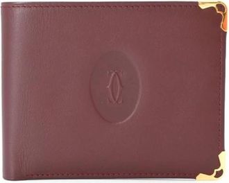 Cartier Pre-owned Bi-fold Wallet - Dames - Vintage Accessoires - Rood - ONE Size - Leer - Vintage