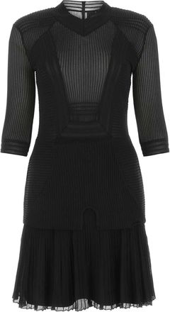 Givenchy Black Stretch Viscose Blend Mini Dress