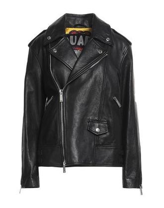 【DSQUARED2】ベルト付きパファージャケット Leather jacket Dsquared2 Black size 40 IT in Leather - 25387272