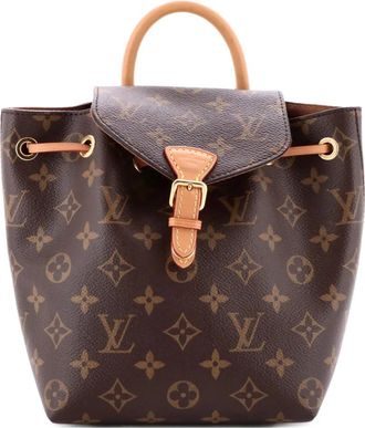 Louis Vuitton Montsouris NM canvas rugzak met monogram - Bruin