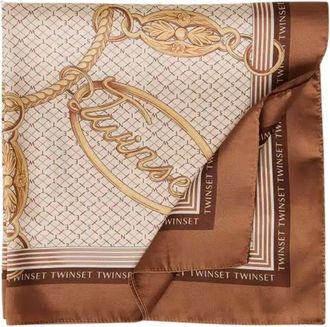 Twinset Foulard in raso - - Accessories - Donna - Marrone - ONE SIZE