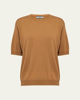 Prada Superfine Cashmere Knit Shirt