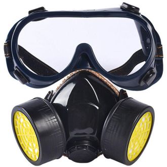 OEM Mascarilla Respiratoria Reutilizable, Mascarilla De Doble Filtraci&oacute;n Para Protecci&oacute;n Contra Humos T&oacute;xicos, Polvo Qu&iacute;mico Y Gases Para Trabajos De Pint