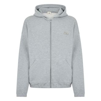 Autry Tonal Logo Full Zip Hoodie - Heren - Sweatshirts & Hoodies - Grijs - Maat: S Katoen