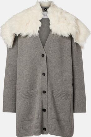 Jil Sander Cardigan in misto lana, cotone e cashmere