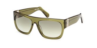 GCDS GD0044 93P Mens Sunglasses Green Size 56