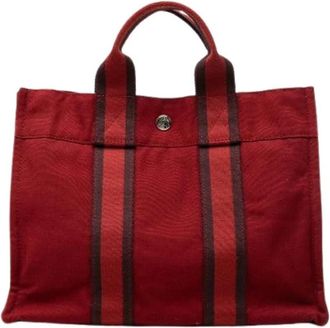 Herm&egrave;s Pre-owned Fourre Tout PM Tote - Pre-owned - Mujer - Rojo - ONE SIZE