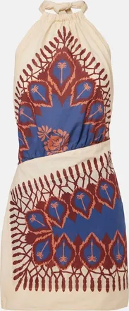 Johanna Ortiz Printed cotton minidress