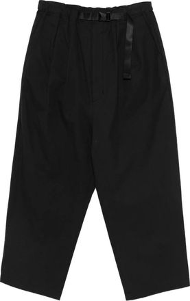 Comme Des Gar&ccedil;ons Broeken, Dames, Zwart, L, Katoen, Gekreide Broek met Riem