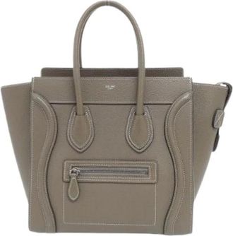 Celine Borsa Pre-owned Luggage Micro in pelle di vitello - - Pre-owned - Donna - Grigio - ONE SIZE