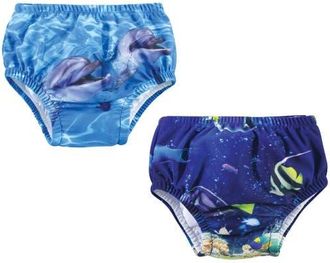 Hudson Baby Rashguard Set in Coral Reef Dolphin at Nordstrom, Size 12-18M
