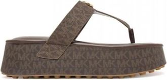 Michael Kors Koya Flip Flop - Dames - Slippers - Bruin - 40 EU - Schoenen