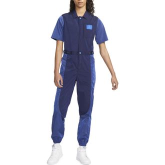 Nike Jordan Essentials Flight Suit in Blue Void/Game Royal at Nordstrom, Size X-Small