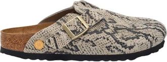 Birkenstock Boston Smalle Pasvorm - Dames - Schoenen - Beige - Maat: 38 EU Leer
