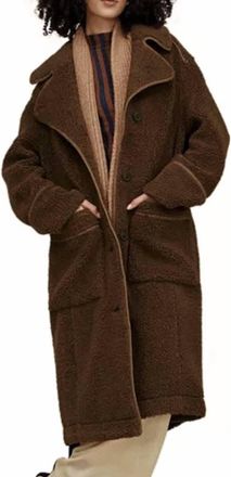 UGG Sema Fluff Coat In Brown