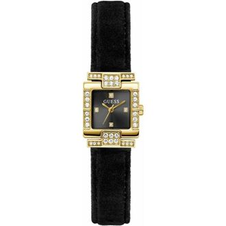 Guess Gw0923L2 Horloge - Dames - Accessoires - Geel - Maat: ONE Size Leer