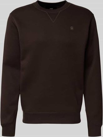 G-Star Sweatshirt aus Baumwoll-Mix Modell Premium core in Dunkelbraun, Größe XXL
