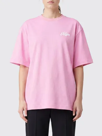 Msgm T-shirt in cotone con vestibilit&agrave; relaxed e logo a contrasto