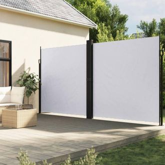 vidaXL Toldo Lateral Retr&aacute;ctil Blanco 220x600 Cm Vidaxl