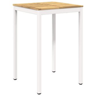 vidaXL Mesa De Bar Para Jard&iacute;n Blanco 70 X 68,5 X 105 Cm Vidaxl