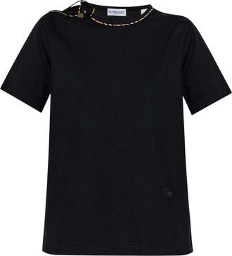 Burberry Black Round Neck T-Shirt