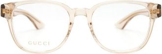 Gucci GG1746OA002 Square Full-Rim Eyeglasses - Pink