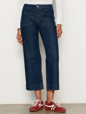 Sanctuary Marine Wide Leg Jeans In Magnetic