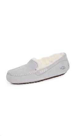 UGG Womens Ansley Slipper, Light Grey, 6 UK