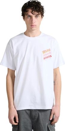 Bisous Skateboards Hot T-shirt - Heren - Tops - Wit - Maat: S Katoen