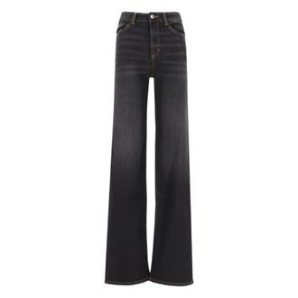 Icon Denim Los Angeles Jeans Larghi - - Jeans - Donna - Nero - W27