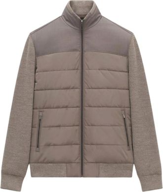 Bugatti Giacca Lavorata a Maglia - - Jackets - Uomo - Beige - M