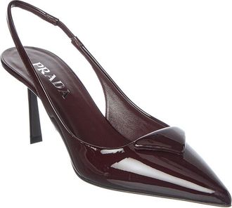 Prada Leather Pointy-Toe Pump