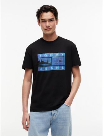Tommy Hilfiger Mens Tommy Jeans Photo Graphic T-Shirt - Black - M