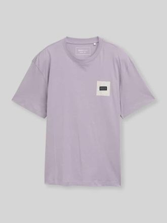 Tom Tailor Denim Relaxed Fit T-Shirt aus reiner Baumwolle in Flieder, Gr&ouml;&szlig;e XXL