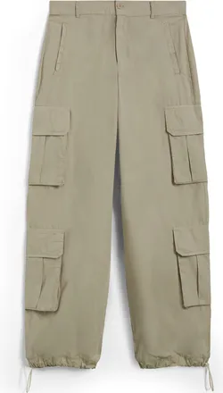 Freddy Pantaloni cargo baggy fit in popeline con quattro tasconi