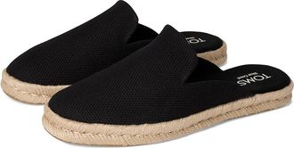 Toms Santiago Mule Womens Flat Shoes Black : 6.5 B - Medium, Suede