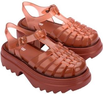 Melissa Possession Platform II Sandal in Transparent Brown at Nordstrom, Size 10 M