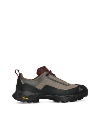 Roa Katharina Sneakers In Light Taupe And Burgundy