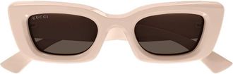 Gucci Brown Cat Eye Ladies Sunglasses GG1827S 005 49