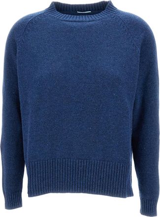 Live Relaxed Fit Crew Neck Sweater With Ribbed Trim