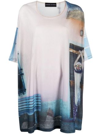 Barbara Bologna photograph-print oversized T-shirt - Neutrals