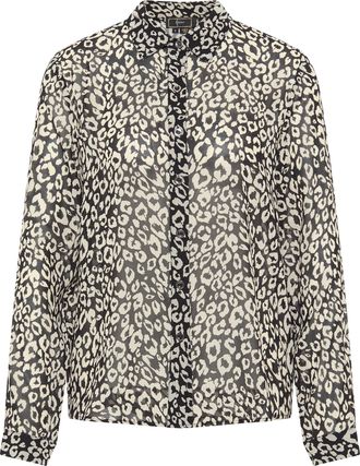 Faina Blouse Dames zwart en wit