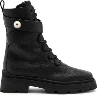 Jimmy Choo London Noemi Chunky Leather Ankle Boots - Black - 40 (IT40 / UK7)