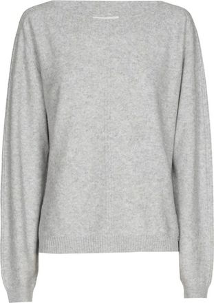 Marie Méro Truien & Vesten, Dames, Grijs, S, Wol, Luxe wol-kasjmier blend trui