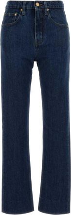 Jil Sander Bootcut Jeans - Dames - Bootcut Jeans - Blauw - XL - Katoen - Jeans