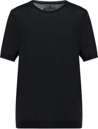 Rag & Bone T-shirt a coste - Nero