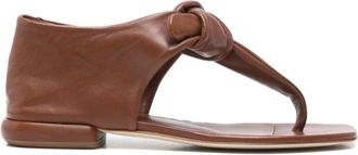 Officine Creative Suki 008 Knotted Sandalen - Dames - Slippers - Bruin - 36 EU - Leer - Schoenen